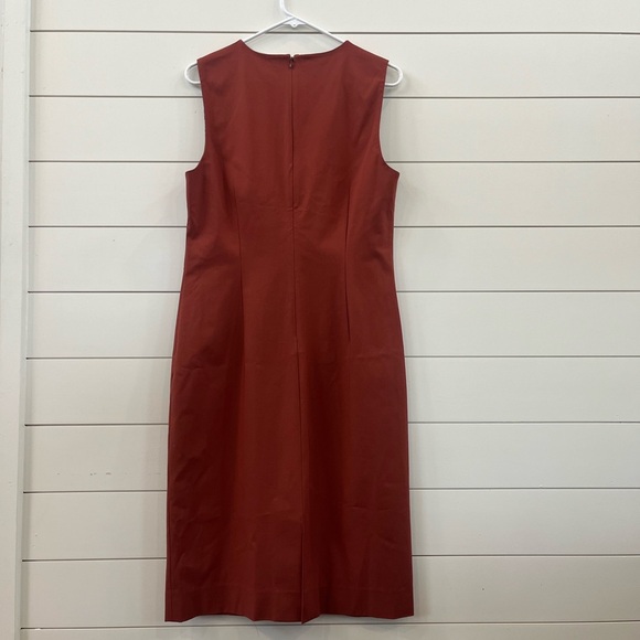 Diane Von Furstenberg Red Sheath Midi Dress - Picture 2 of 6